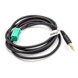 Câble adaptateur aux pour radio de voiture (120 cm) compatible avec Grundig oem Radio - Vhbw