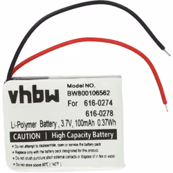 vhbw - the clever way - Batterie de rechange de haute qualité avec une grande autonomie et compatible avec votre lecteur de m ...