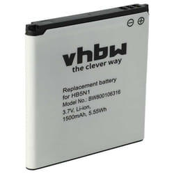 vhbw Batterie compatible avec Huawei Ascend Y330 Y321c Y330-U01 téléphone portable (1500mAh 37V Li-ion)