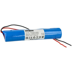 1x Batterie pour éclairage d'issue de secours (1500mAh, 3,6V, NiMH) avec câble de raccord - Vhbw