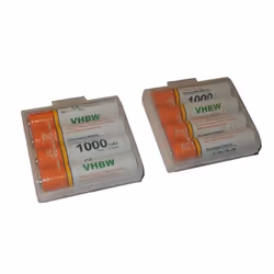 8 x Batteries vhbw AAA Micro R3 HR03 1000mAh pour Siemens Gigaset A510A A510H A510 Duo A600A A400 A420 A580 A585 A600