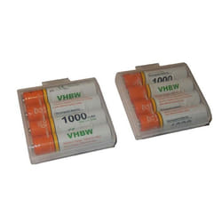 8 x Batteries vhbw AAA Micro R3 HR03 1000mAh pour Siemens Gigaset A510A A510H A510 Duo A600A A400 A420 A580 A585 A600