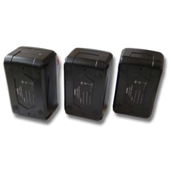 Vhbw - 3x Batterie compatible avec Flex 28V outil électrique (3000 mAh, Li-ion, 28 v)