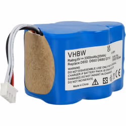 vhbw - the clever way - Batterie de rechange de haute qualité et compatible avec une grande autonomie et compatible avec votr ...