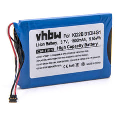 Vhbw - Batterie compatible avec Garmin Nüvi 2689LMT, 2689LMT 6-inch appareil gps de navigation (1500mAh, 3,7V, Li-ion)