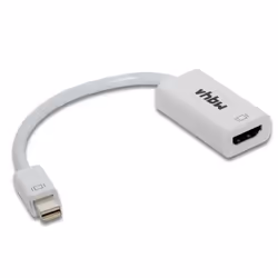 vhbw Mini-DisplayPort vers adaptateur HDMI pour TV PC Notebook Laptop vidéoprojecteur - Câble dadaptateur DP Ultra HD 15 cm