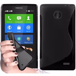 Coque - CADORABO - Nokia Lumia X - Ultra Slim - Protection contre les chocs - Silicone TPU Noir de jais