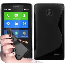 Coque - CADORABO - Nokia Lumia X - Ultra Slim - Protection contre les chocs - Silicone TPU Noir de jais