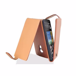 Etui Flip - CADORABO - HTC ONE MAX T6 - Simili-cuir - Marron - Protection intégrale