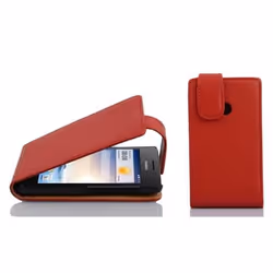 Etui de protection - CADORABO - Huawei ASCEND Y330 - Simili cuir - Rouge cerise - Fermeture magnétique