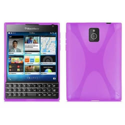 Coque Blackberry Q30 en ORCHIDÉE VIOLETS Cadorabo DESIGN X Housse Gel TPU Silicone Protection Etui Case Cover Ultra Slim Bumper