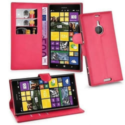Nokia Lumia 1520 en ROUGE CERISE de Cadorabo Etui de Protection Complète avec Rabat à Clapet et Stand Horizontal Pratique en