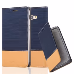 Étui de Protection - CADORABO - Samsung Galaxy A3 2017 - Similicuir - Design Tissu - Rabat Magnétique