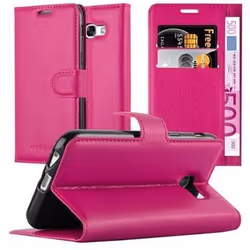 Coque - CADORABO - Samsung Galaxy A3 2017 - ROSE BONBON - Simili-cuir - Rabat à Clapet