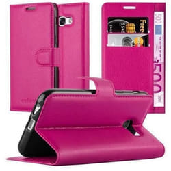 Coque - CADORABO - Samsung Galaxy A3 2017 - ROSE BONBON - Simili-cuir - Rabat à Clapet