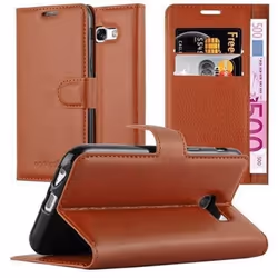 Coque - CADORABO - Samsung Galaxy A3 2017 - Housse en simili-cuir - Protection magnétique - Support carte