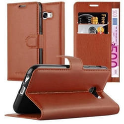 Coque - CADORABO - Samsung Galaxy A3 2017 - Housse en simili-cuir - Protection magnétique - Support carte