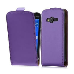 Coque - CADORABO - Samsung Galaxy ACE 4 - Violet - Similicuir - Flip avec fermeture magnétique
