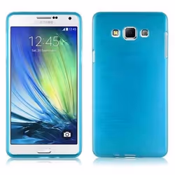 Coque - CADORABO - Samsung Galaxy A7 2015 - Turquoise - Design Metal Brossé - Ultra Fin