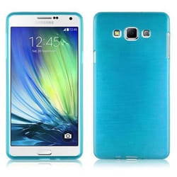 Coque - CADORABO - Samsung Galaxy A7 2015 - Turquoise - Design Metal Brossé - Ultra Fin
