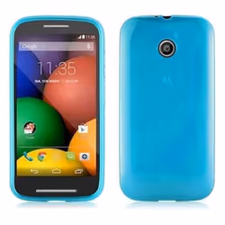 Coque pour Motorola MOTO E Housse en TURQUOISE Etui Case Cover Protection Silicone TPU flexible brossé