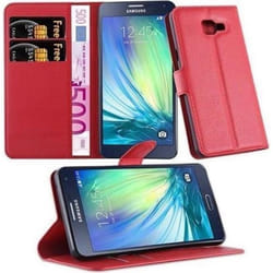 Cadorabo Coque Samsung Galaxy A5 2016 ROUGE Housse Etui Case Cover Complète Protection Magnétique supporte Stand fente carte