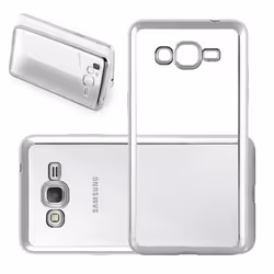 Coque - CADORABO - Samsung Galaxy GRAND PRIME - TPU - Gel Silicon - Chrome Argent
