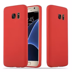 Coque pour Samsung Galaxy S7 Etui en CANDY ROUGE Housse Case Cover Protection Silicone TPU Case