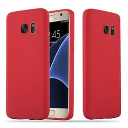 Coque pour Samsung Galaxy S7 Etui en CANDY ROUGE Housse Case Cover Protection Silicone TPU Case