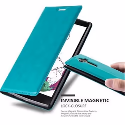 Coque LG G4 en TURQUOISE PÉTROLE de Cadorabo (Design FERMETURE MAGNÉTIQUE INVISIBLE) Etui de Protection Complète avec Rabat à
