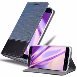 Cadorabo Coque pour Samsung Galaxy S7 EDGE en BLEU FONCÉ NOIR