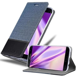 Cadorabo Coque pour Samsung Galaxy S7 EDGE en BLEU FONCÉ NOIR