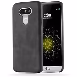 Coque pour LG G5 Etui en VINTAGE NOIR Hard Back Case Housse Cover Protection en similicuir