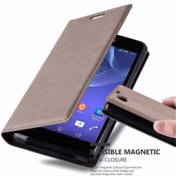 Étui pour téléphone - CADORABO - Sony Xperia Z1 Compact - Simili-cuir - Fermeture magnétique - Fonction stand