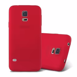 Housse pour Samsung Galaxy S5 / S5 NEO Coque en FROST ROUGE Case Cover Protection Silicone TPU Etui