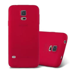 Housse pour Samsung Galaxy S5 / S5 NEO Coque en FROST ROUGE Case Cover Protection Silicone TPU Etui