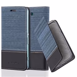 Coque - CADORABO - Sony Xperia Z3 COMPACT - Similicuir - Design Tissu - Protection Complète