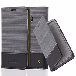 Coque pour Nokia Lumia 630 / 635 Housse en GRIS NOIR Etui Case Cover Protection fermeture magnétique