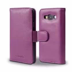 Coque Samsung Galaxy A3 2015 - CADORABO - Bordeaux - Simili-cuir - Etui avec Rabat - 3 Compartiments pour Cartes
