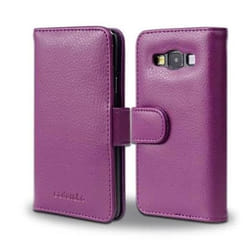 Coque Samsung Galaxy A3 2015 - CADORABO - Bordeaux - Simili-cuir - Etui avec Rabat - 3 Compartiments pour Cartes