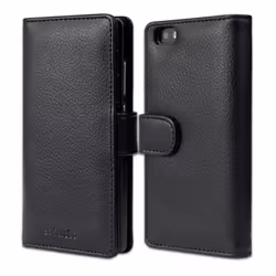 Coque pour Huawei P8 LITE 2015 en NOIR DE JAIS Cover Protection emplacements pour cartes