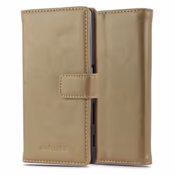 Cadorabo Coque Sony Xperia Z5 MARRON CAPPUCINO LUXURY Housse Etui Case Cover Protection Magnétique supporte Stand et fente ca ...