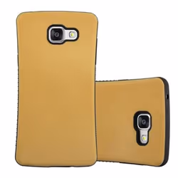 Coque pour Samsung Galaxy A5 2016 Etui en BRUN OR Hard Case Housse Cover Protection Slim dos en caoutchouc antidérapant