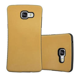 Coque pour Samsung Galaxy A5 2016 Etui en BRUN OR Hard Case Housse Cover Protection Slim dos en caoutchouc antidérapant