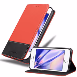 Cadorabo DE-108929, Folio porte carte, Apple, iPhone 6 / 6S, 11,9 cm (4.7"), Noir, Rouge