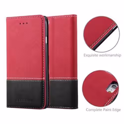 Cadorabo DE-108929 4.7" Folio porte carte Noir, Rouge