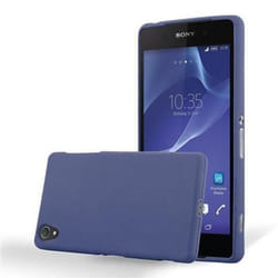 Coque - CADORABO - Sony Xperia Z1 - FROST BLEU FONCÉ - Ultra Mince - Anti Choc - Souple