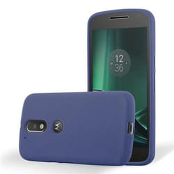 Coque - CADORABO - MOTO G4 / MOTO G4 PLUS - Ultra Slim - Protection Silicone - Frost Bleu Foncé