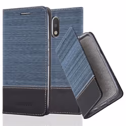 Coque pour Motorola MOTO G4 / G4 PLUS Housse en BLEU FONCÉ NOIR Etui Case Cover Protection fermeture magnétique