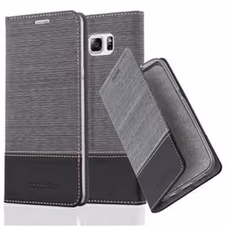 Coque pour Samsung Galaxy NOTE 5 Housse en GRIS NOIR Etui Case Cover Protection fermeture magnétique